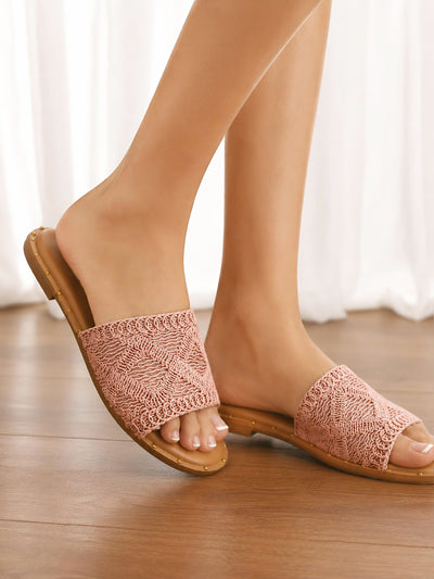 Breakin Ivory Knitted Flats