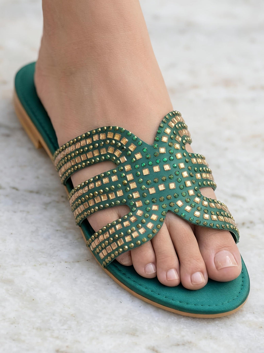 Alina Embellished Slide