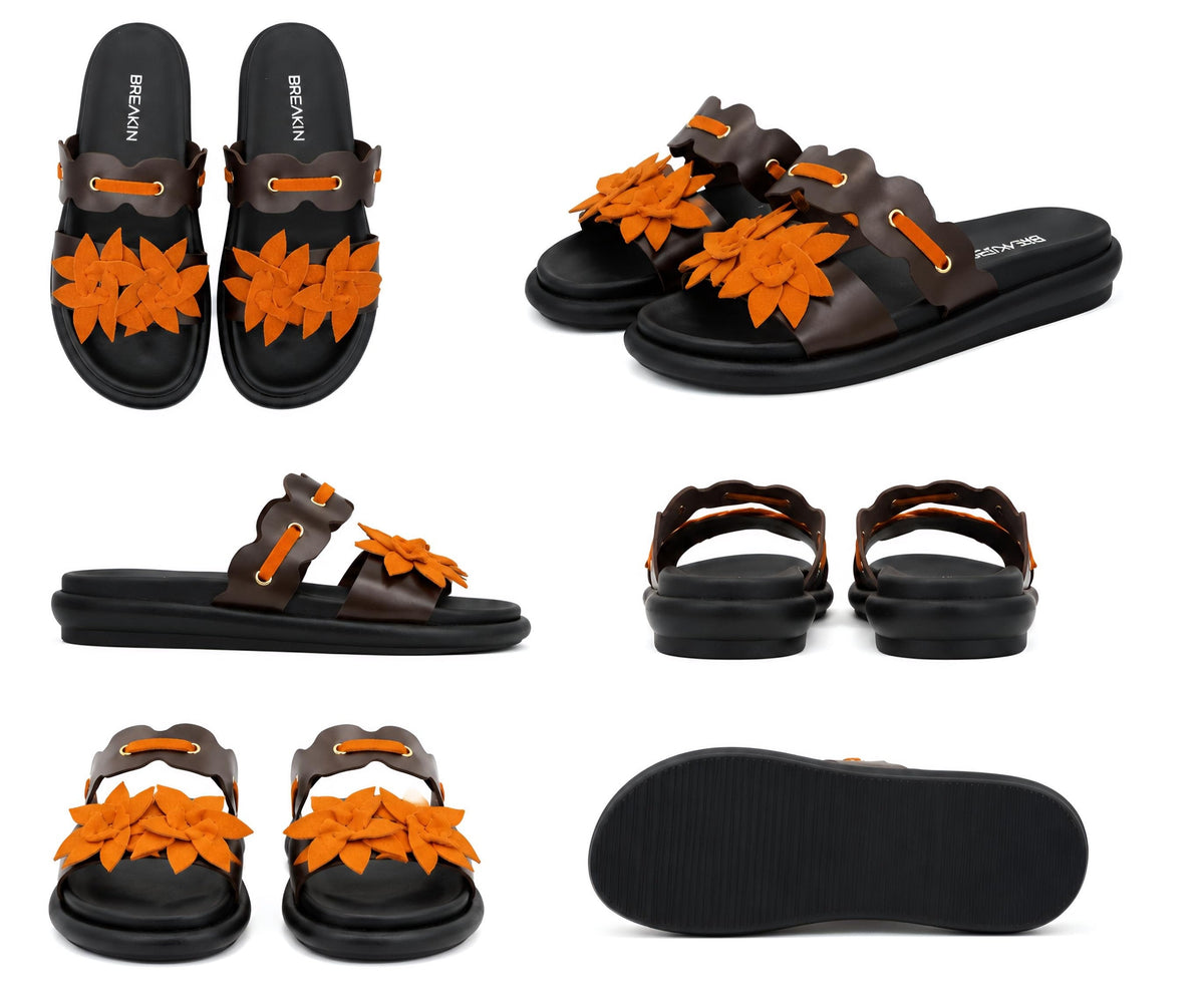 Soleia Floral Slides - Medicated