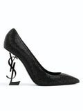 Glitter Opyem Coat Shoe Stone - All Black