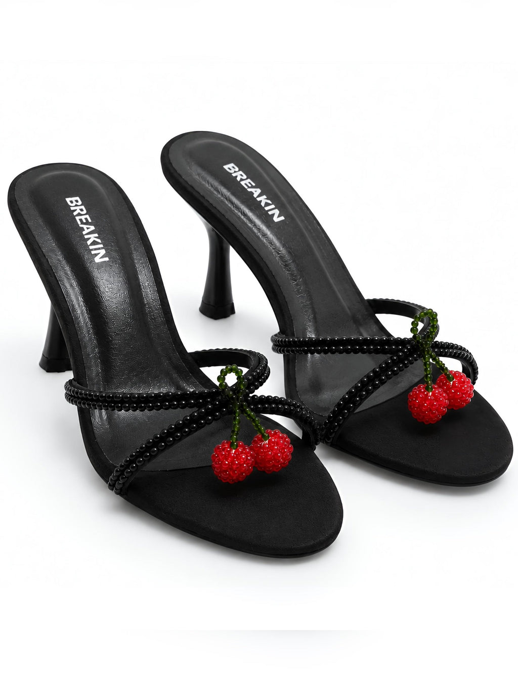 Cherry Rhinestone Heel