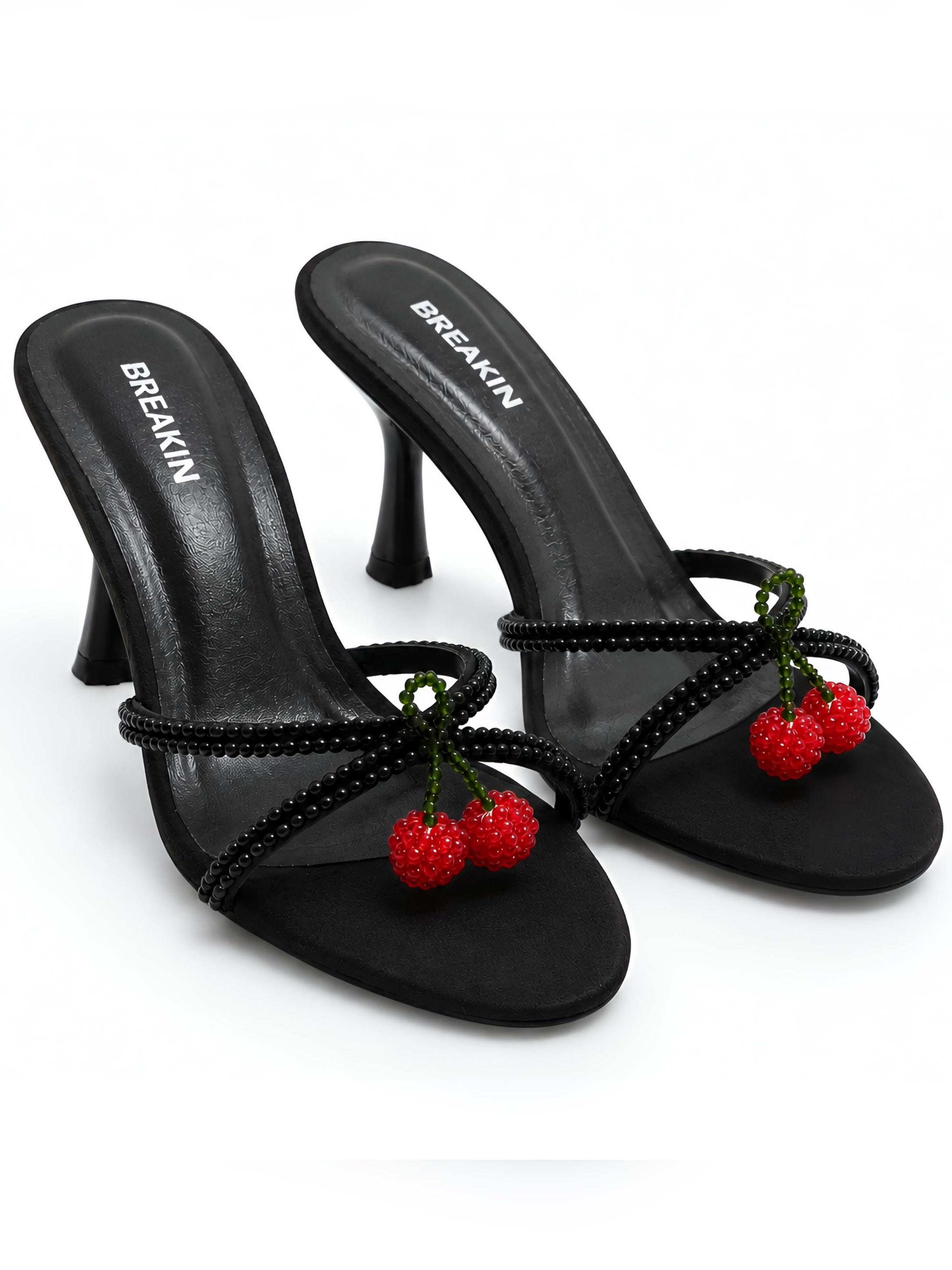 Cherry Rhinestone Heel