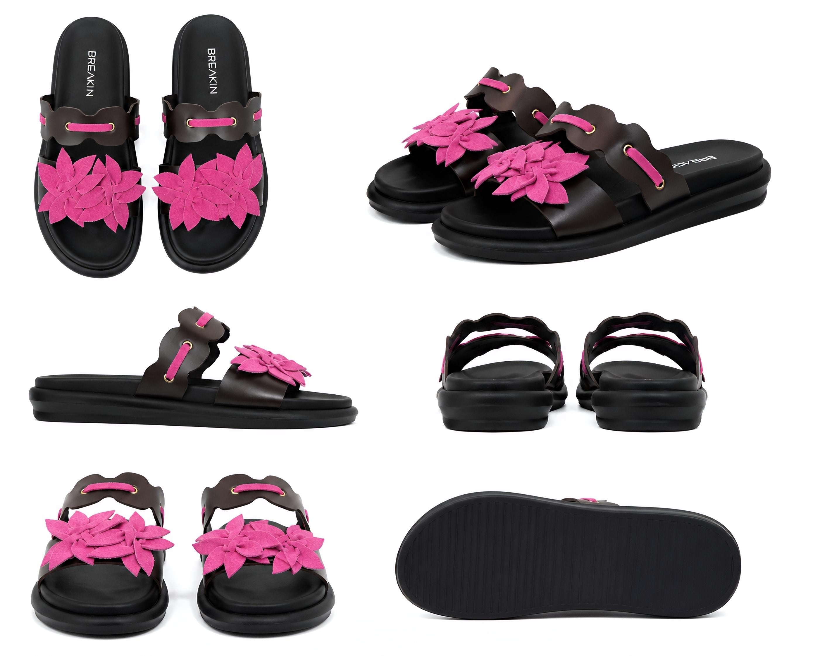 Soleia Floral Slides - Medicated