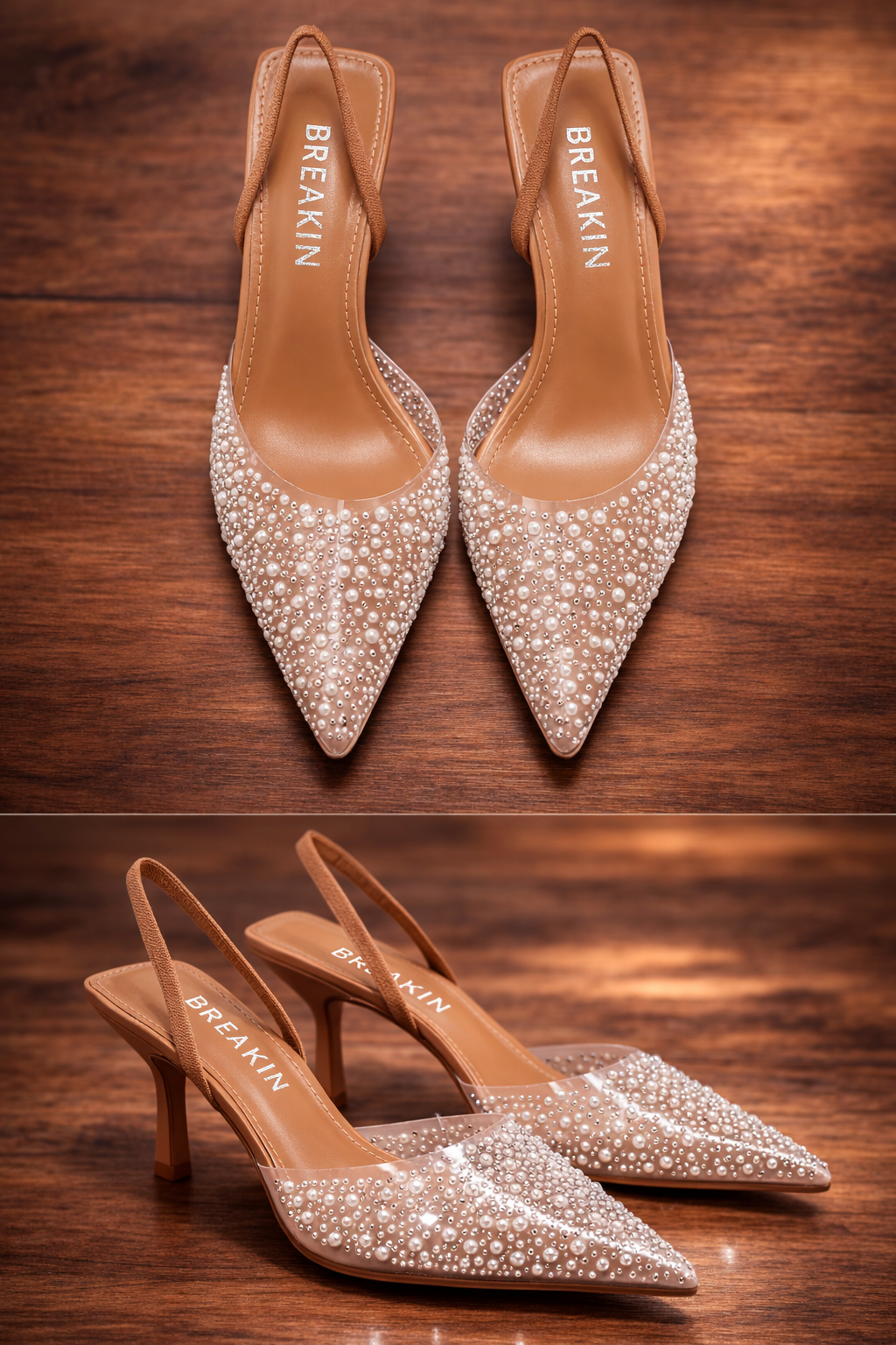 Moline Crystal Slingback Heel